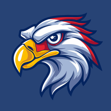 Eagle sports mascot vector illustrationのイラスト素材