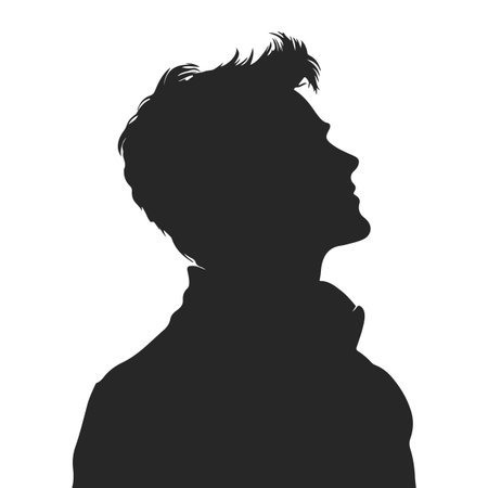 Man silhouette vector illustrationのイラスト素材