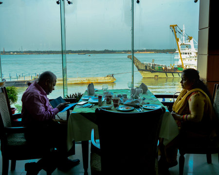 People at coffe shop.のeditorial素材