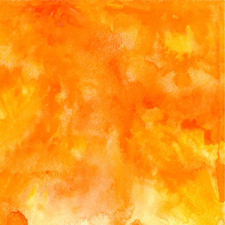 Vector orange abstract hand drawn watercolor background for your designのイラスト素材