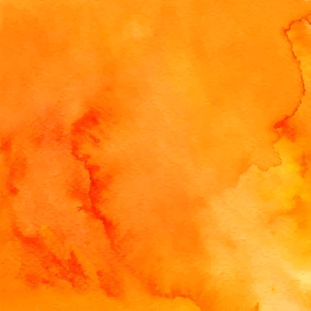 Orange abstract hand drawn watercolor background. Aquarelle backdrop. Vector illustrationのイラスト素材