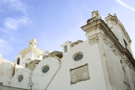 Church on the Italian island of Capri.の写真素材