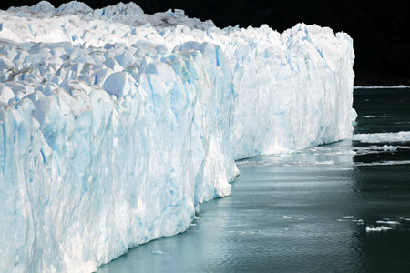 Perito Moreno Glacier in Los Glaciares National Park located in southern Argentina.の写真素材