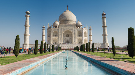 Taj Mahal Agra, Indiaのeditorial素材