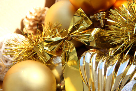 Big mix of Christmas decorations の写真素材