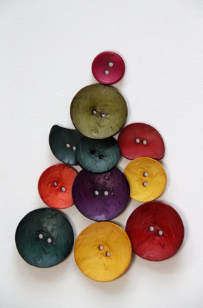 Funny button Christmas tree 