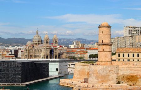 Beautiful view of Marseille, Provence, Franceのeditorial素材