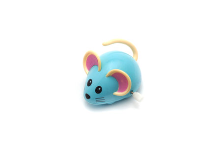blue toy mouseの写真素材