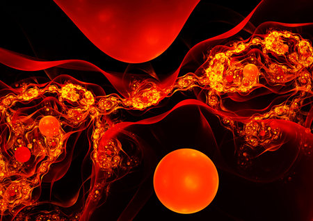 Abstract background. Red paletteの写真素材