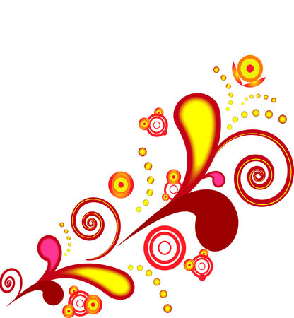 Abstract curls backgroundのイラスト素材