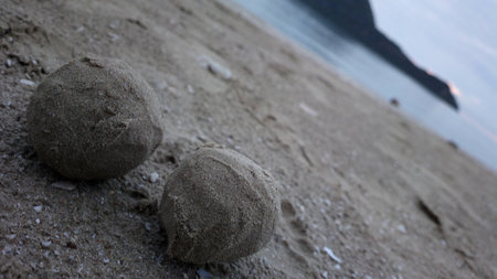 sand ballの写真素材