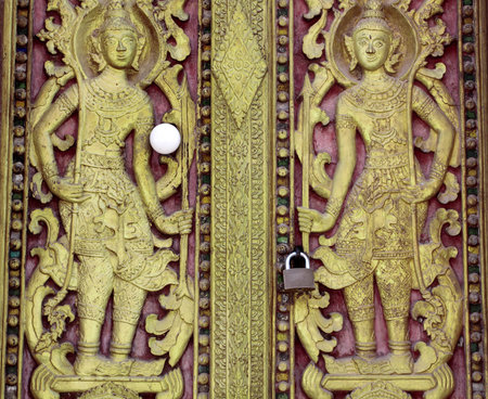 Temple in Luang Prabang, Laosの写真素材