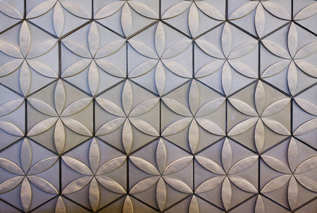 Wall with a beautiful pattern の写真素材