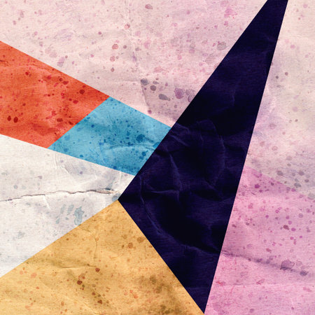 bright colorful abstract background with geometric elementsの写真素材