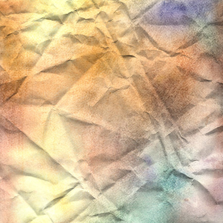 watercolor textured background with different shades of crumpled paperの写真素材