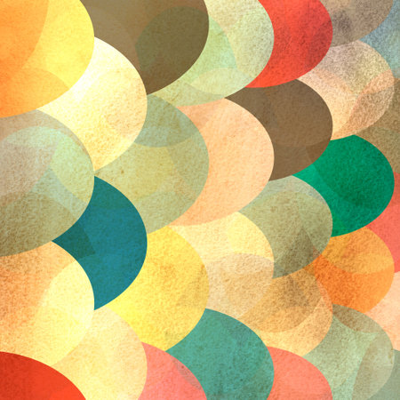 unusual bright colorful geometric abstract pattern of different elementsの写真素材