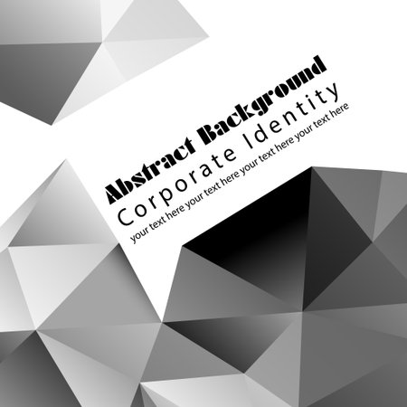 graphic geometric pattern with different triangles and the wordsのイラスト素材