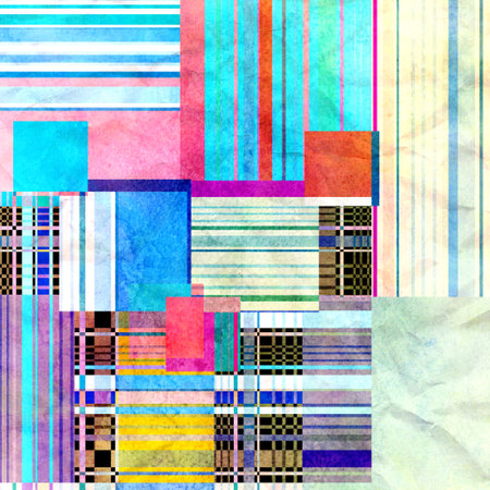 watercolor background colorful abstract geometric elements 