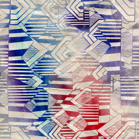 seamless pattern of different elements