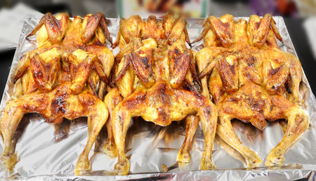 bright tasty hot chicken grill 

の写真素材