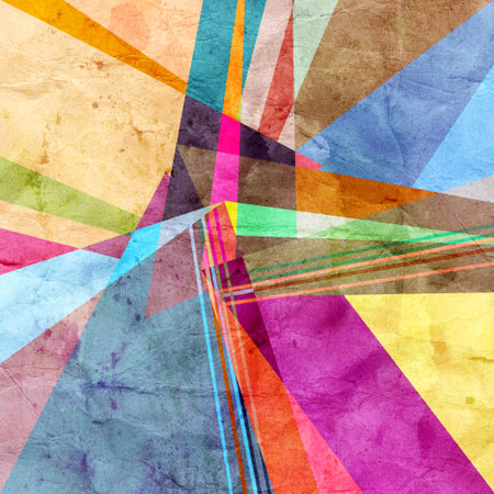 graphic abstract background with geometric elementsの写真素材