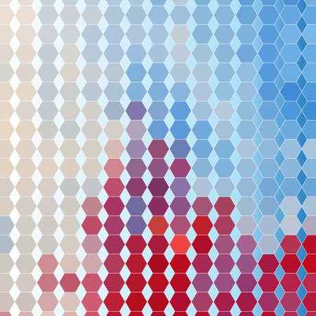 bright multicolored abstract pattern of polygonsのイラスト素材