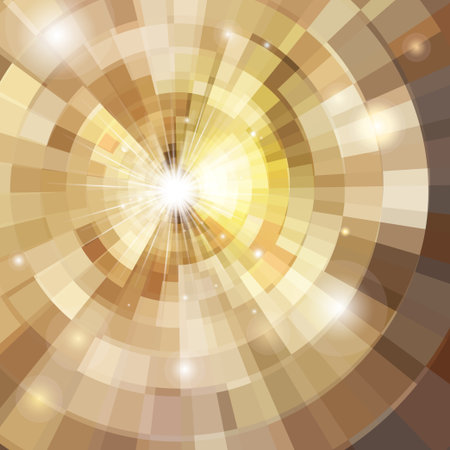 bright multicolored gradient background with luminariesのイラスト素材