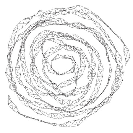 graphic black and white abstract background with contourのイラスト素材