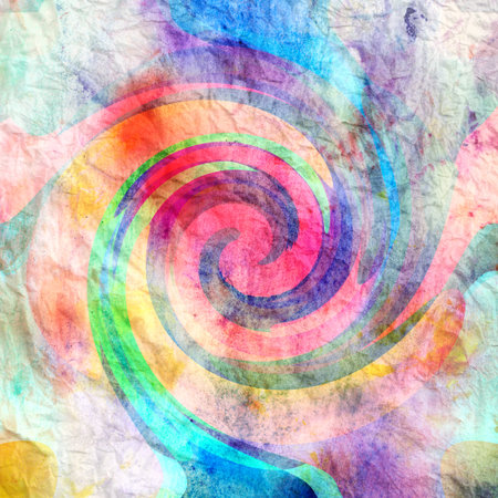 watercolor a retro background of abstract elementsの写真素材