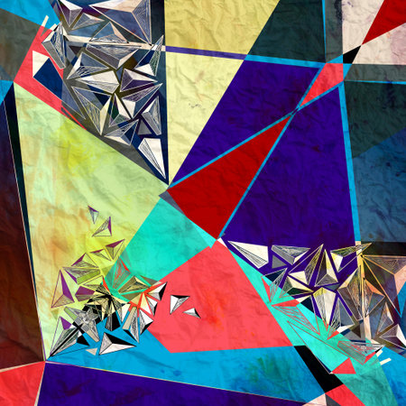 abstract graphic  colorful  background with geometric elements