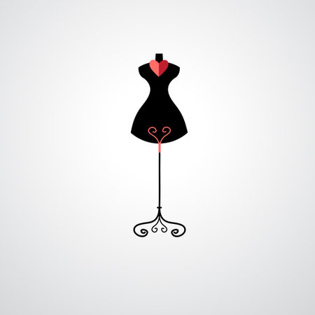 Beautiful vector illustration icon mannequin on a white backgroundのイラスト素材