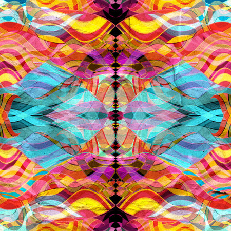 bright watercolor fantasy abstract multicolored waves background