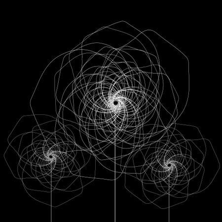 Vector illustration of flower petals of the finest