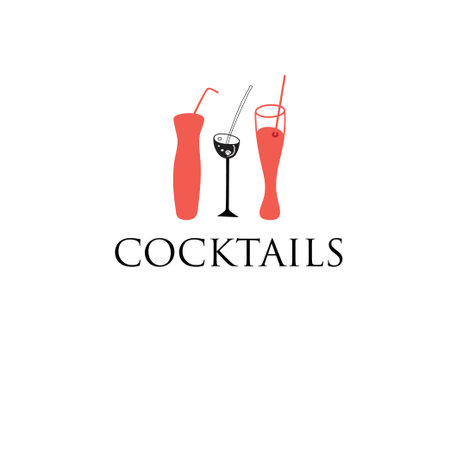 Graphic vector illustration of a cocktail glass glassesのイラスト素材