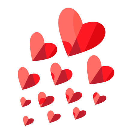 Vector illustration of icon love heart with a lighted matchのイラスト素材
