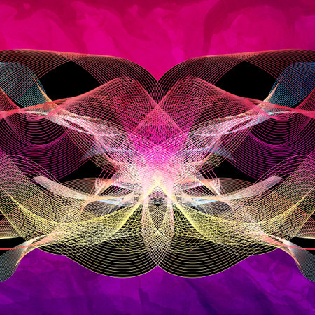 Abstract watercolor luminous background with wavy elementsの写真素材