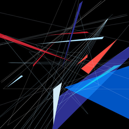 Abstract modern background with triangles and lines on a darkのイラスト素材