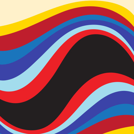 Abstract colored background with wavy elementsのイラスト素材