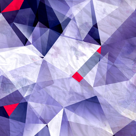 Geometric watercolor background with different polygons