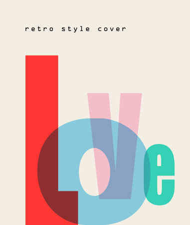 Vector design composition Love font. Valentine's Day.のイラスト素材
