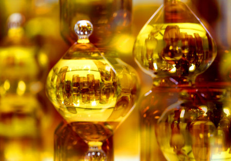 Beautiful bright color photo background with crystal unusual elements and reflections