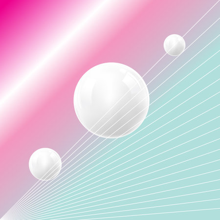 Fantastic color vector background of the future with planets. Design template for web page, poster...