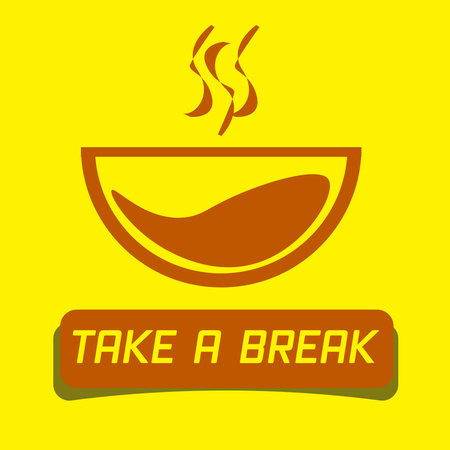 illustration vector : conceptual of Take a break image and moodのイラスト素材