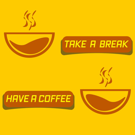 illustration vector : conceptual of Take a break image and moodのイラスト素材