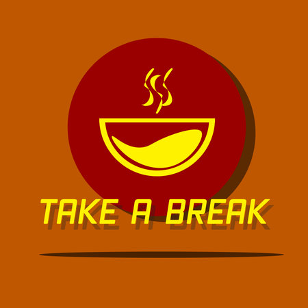 illustration vector : conceptual of Take a break image and moodのイラスト素材