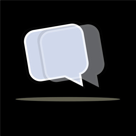 Speech bubbles vector flat designのイラスト素材