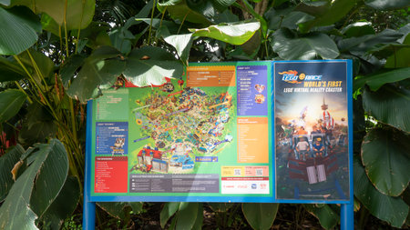Johor, Malaysia, 20th Jan 2021 - Scenery of miniature model made of Lego bricks at Legoland, Johor,...