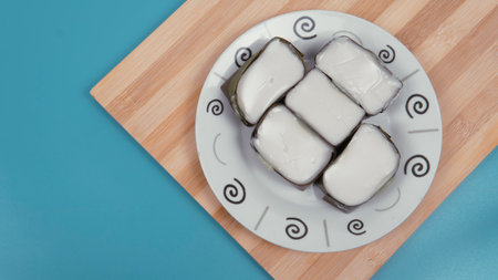 Selective focus of close up Popular Malaysian sweet desert especially during Ramadhan called "Tepung Pelita".の写真素材