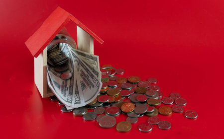 Housing Loan Debt Concept. Financial Concept. Selectve focus on a board with hand written text Housing Loan Debt.の写真素材