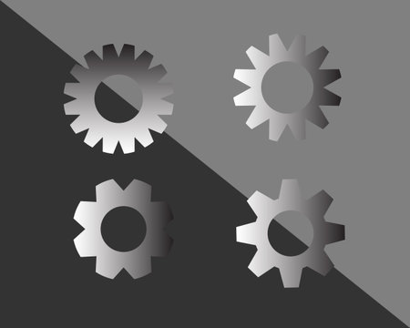 Setting icon vector, Tools, Cog, Gear Sign. Help options account concept. Trendy Flat style for graphic design,  Web site, social media, UI, mobile appのイラスト素材